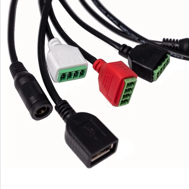 For Molex JST AMP Micro 3.0mm Mini Fit 4.2mm HSG DC Power Plug Distribution Cord Barrel Jack Cable Overmolded Wire Harness