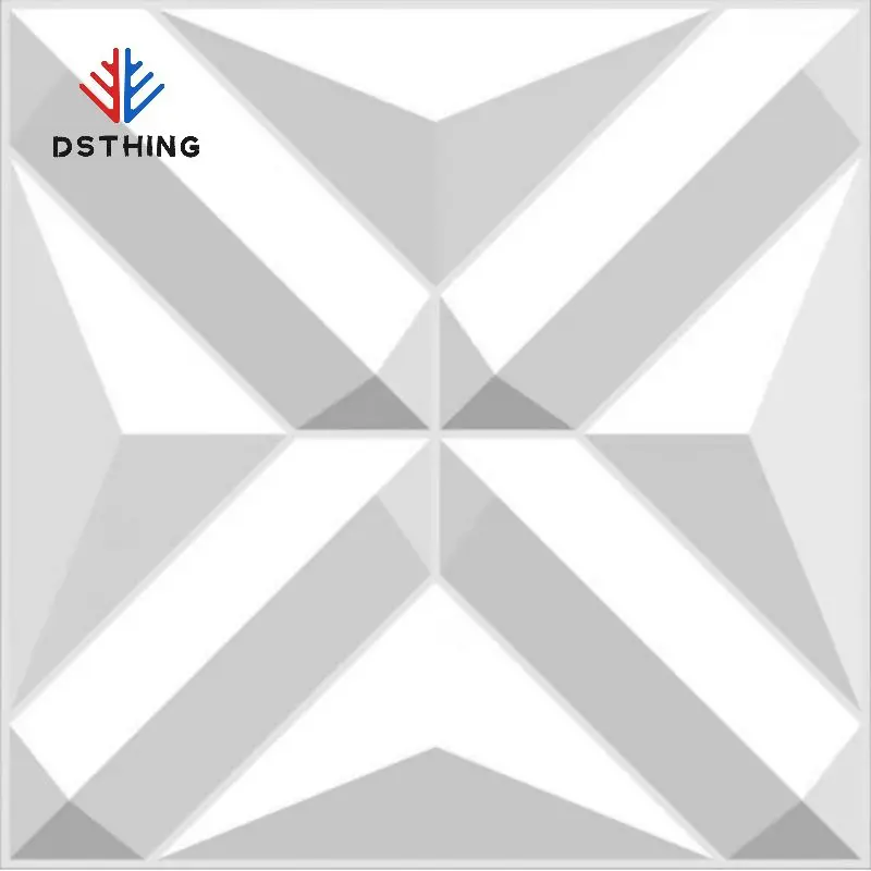 DSTHING D056 Extremely Outstanding Quality Green Material Decorative 3d Pvc Wall Panel For Household