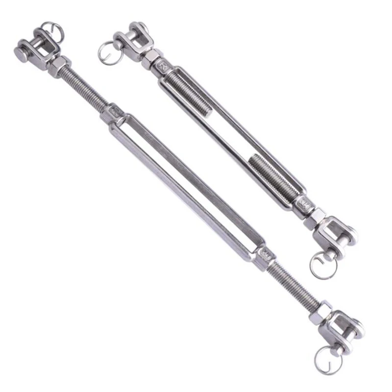 US Type 5/16 Inch Jaw Jaw Open Body Turnbuckle 316 Stainless Steel Marine Hardware