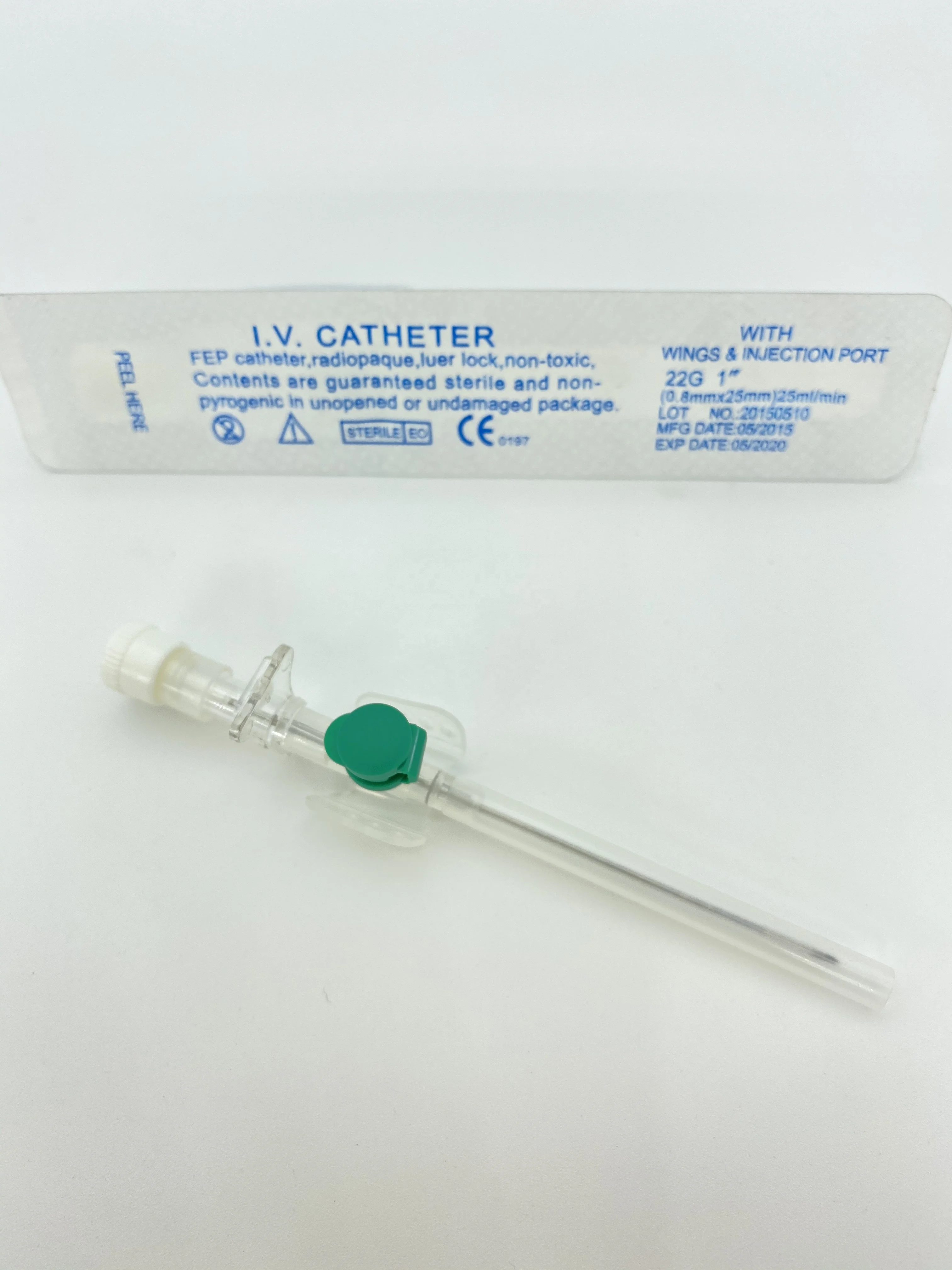 CE & ISO Certificate Supported I.V. Catheter with Injection Port  for Hospital Use