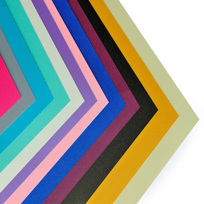 Hot Sale 120gsm 250gsm Coloured Cardstock Craft Double Side Metallic Shimmer Pearl Paper