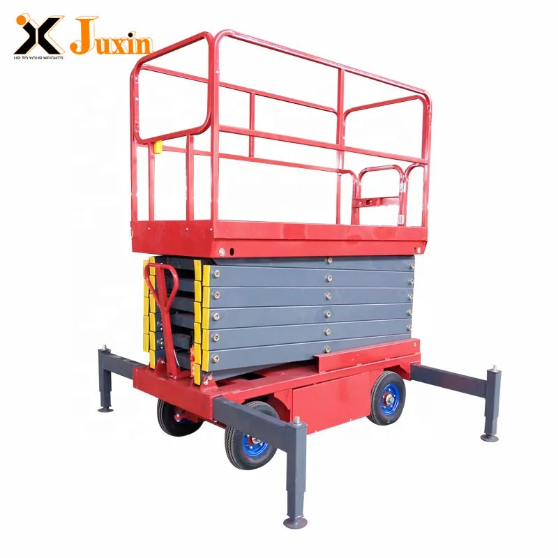 9 Meters Scissor Lift Platform Mobile Hydraulic Mobile Battery Trailer Electric Scissor Table Lift 9m