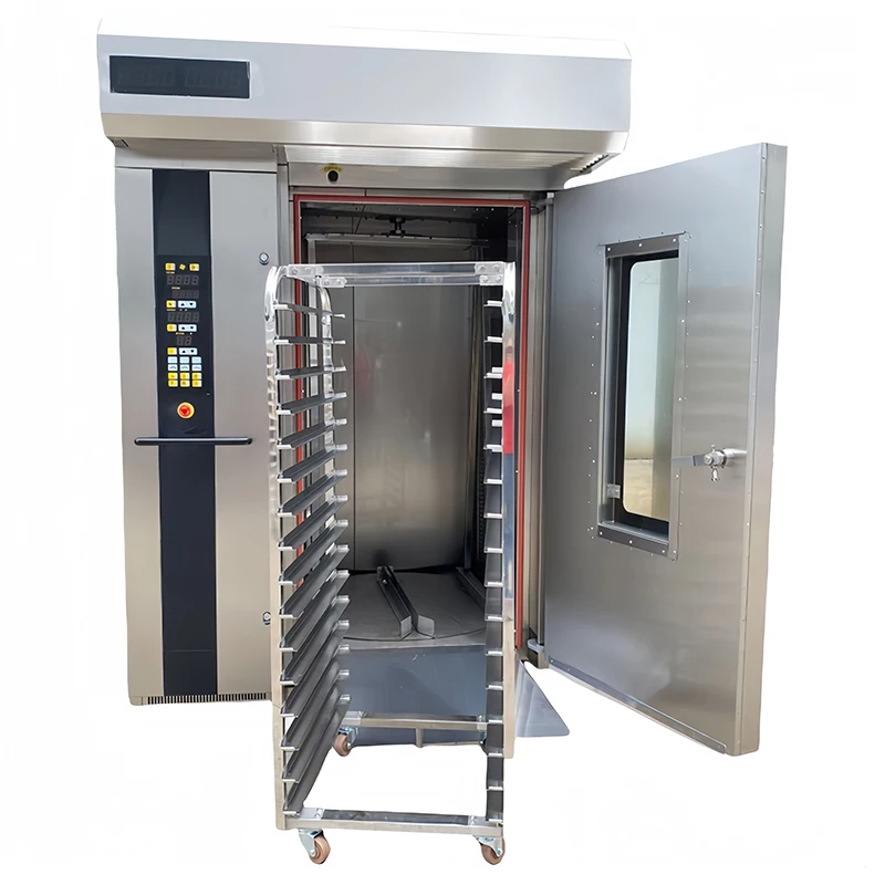 16 tray 18 tray chicken rotary trolley bakery rack oven gas and electric