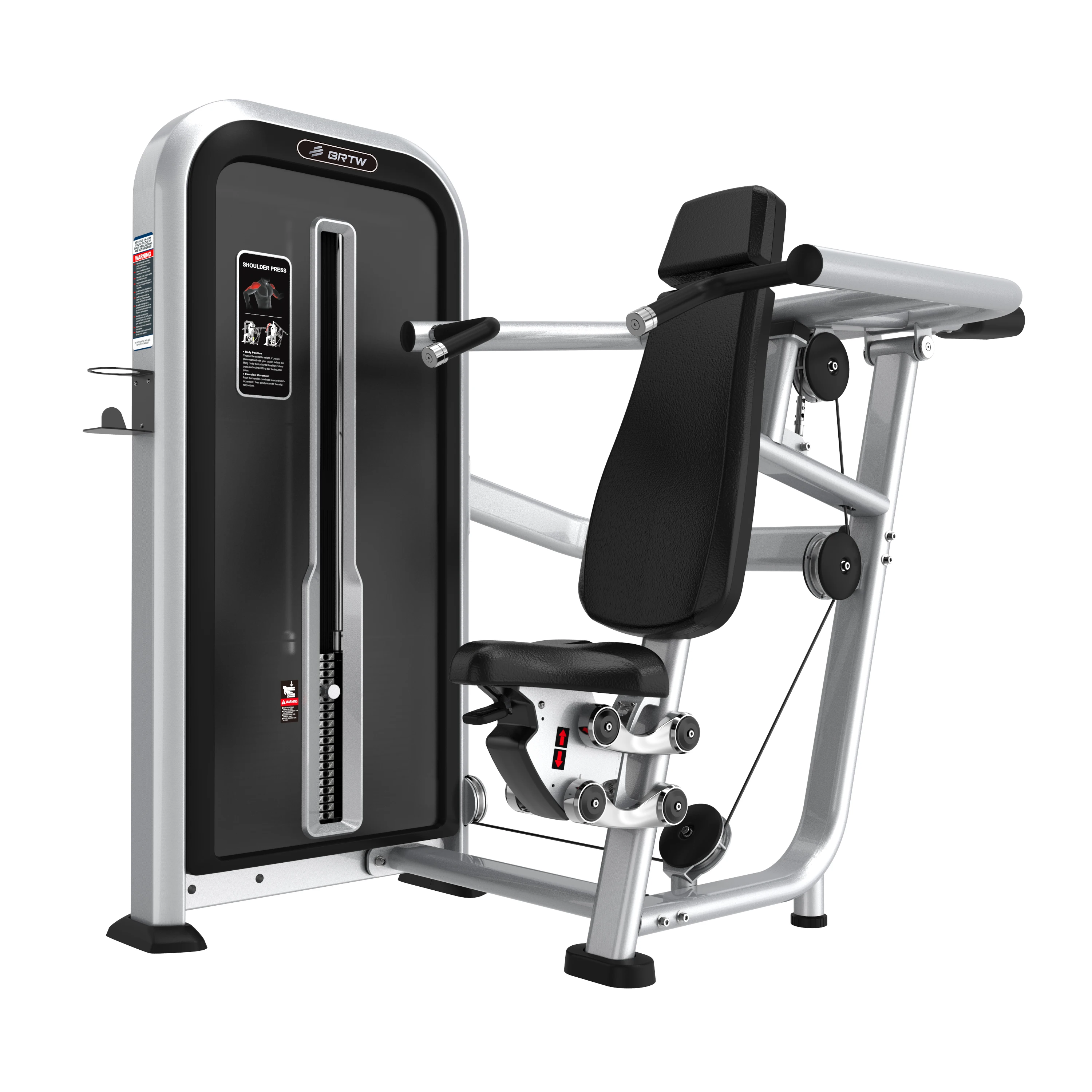 Factory Gym Commercial Fitness Equipment Pin Loaded Strength Machine Seated Shoulder Press