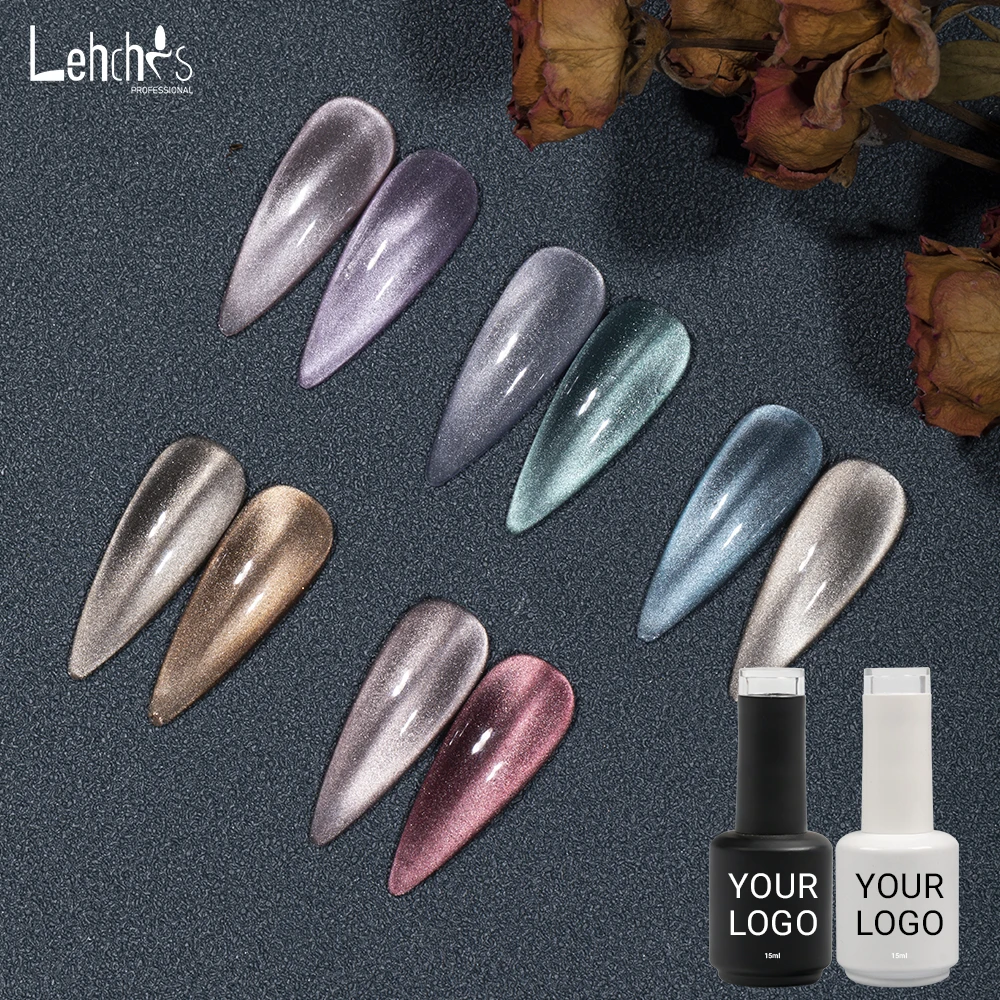 Lehchis 15ml Private Label High Pigment Gel Uv Gel Polish Double Light Yunci Cat Eye Gel Polish