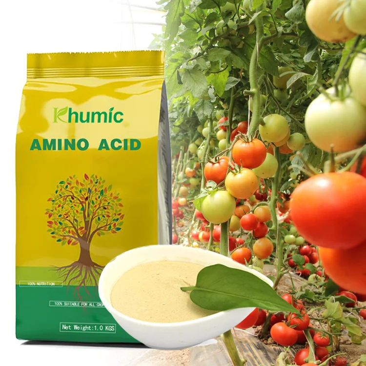 Khumic  amino acids organic compound fertilizer Amino Acid yellow powder fertilizer for crops