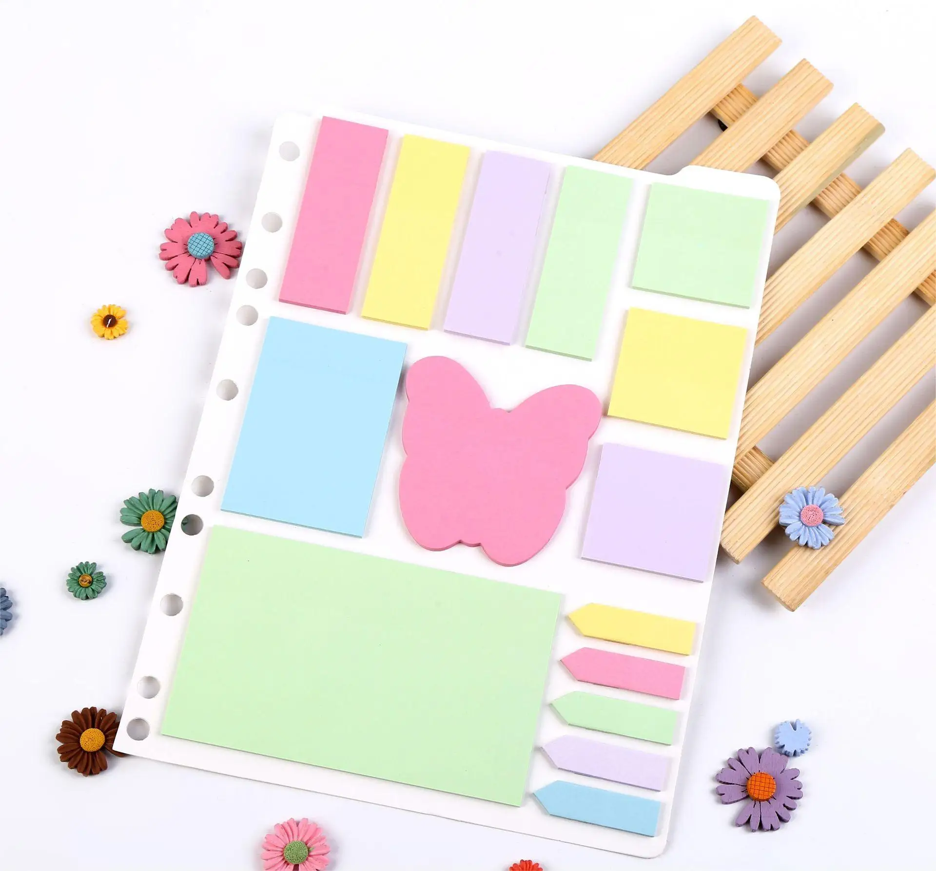 YIHENG многообразная бабочка Kawaii note флуоресцентные цветные школьные канцелярские товары блокнот для заметок