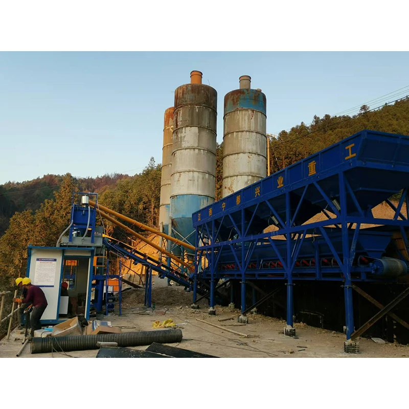 Mobile Concrete Station Mini Cement Mixer Manufacturing Plant Production Line 60m3 Concrete Batching Plant