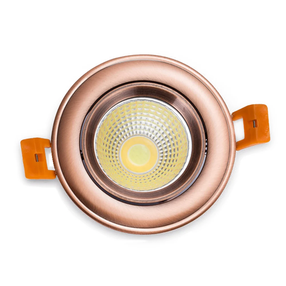 COB 120-130LM/W Isolated 7W 10W 12W 15W Commercial Trimless Downlight for Hotel