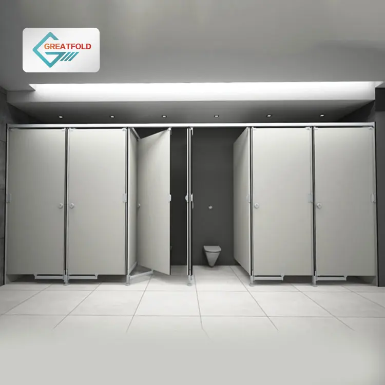 12mm hpl board public school solid surface toilet cubicle partitions bathroom stalls compact laminate toilet partitions doors