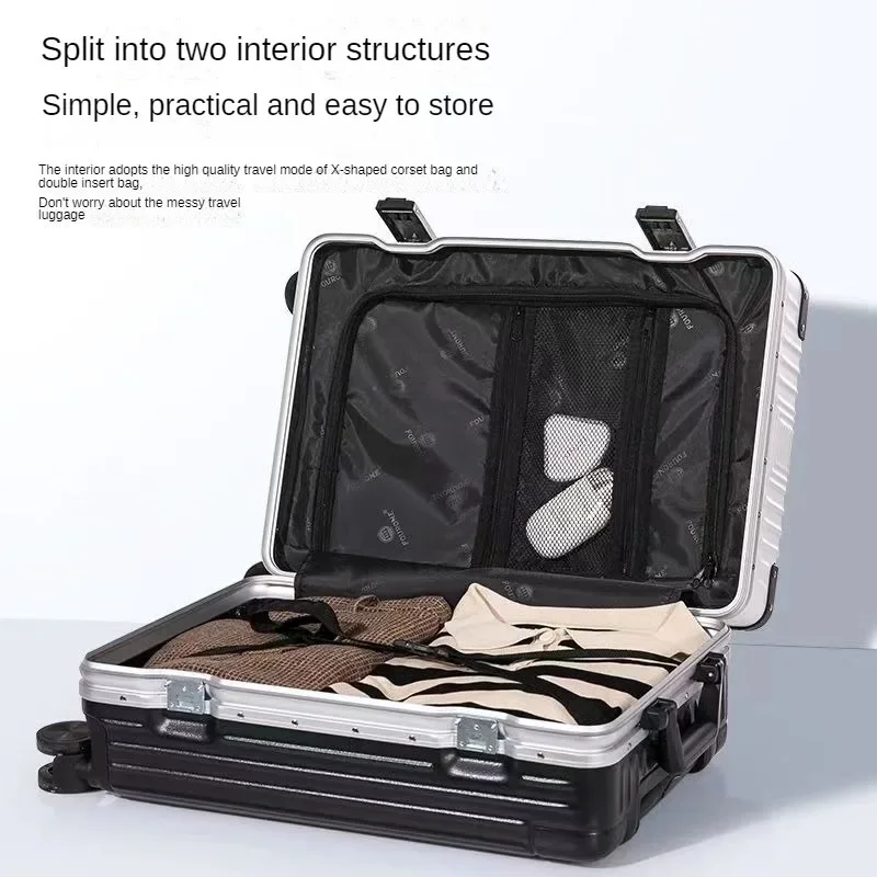 Aluminum large bags carry de duffle electric foldable leather luggage maletas on scooter sets suitcases travel valises voyage