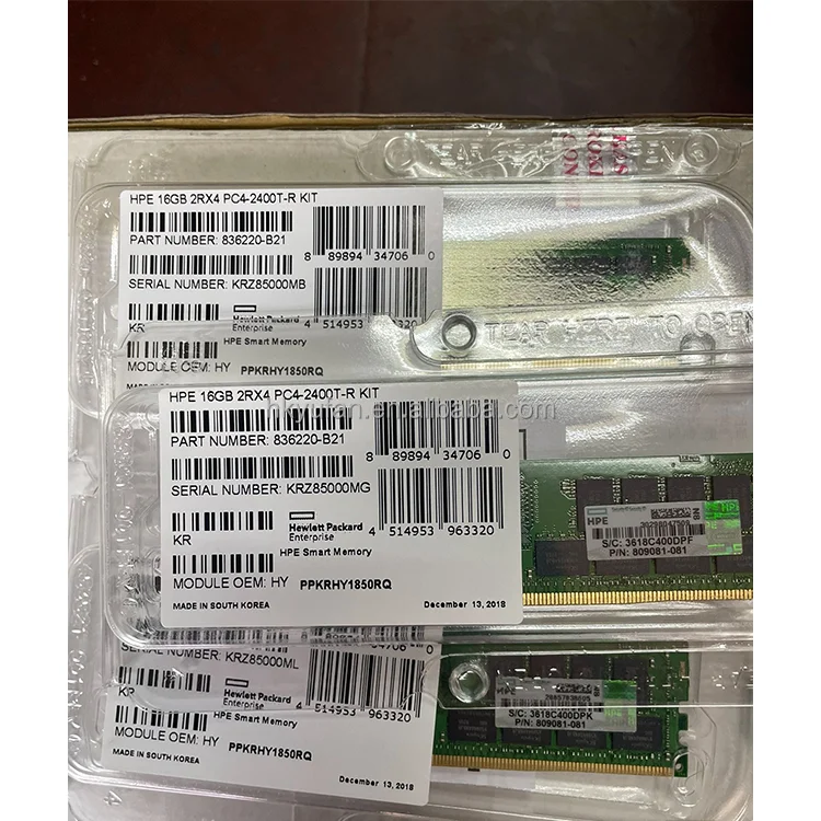 wholesale Original for HPE 815100-B21 32GB 2666MHz 288Pin ECC Reg DDR4 SDRAM Memory for G10