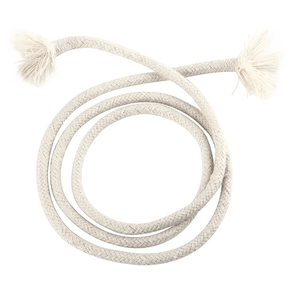 100% Cotton Macrame Cord 8mm Braided Rope with Woven Finish for Shoes Bags Garments Home Textiles round Pattern for Use