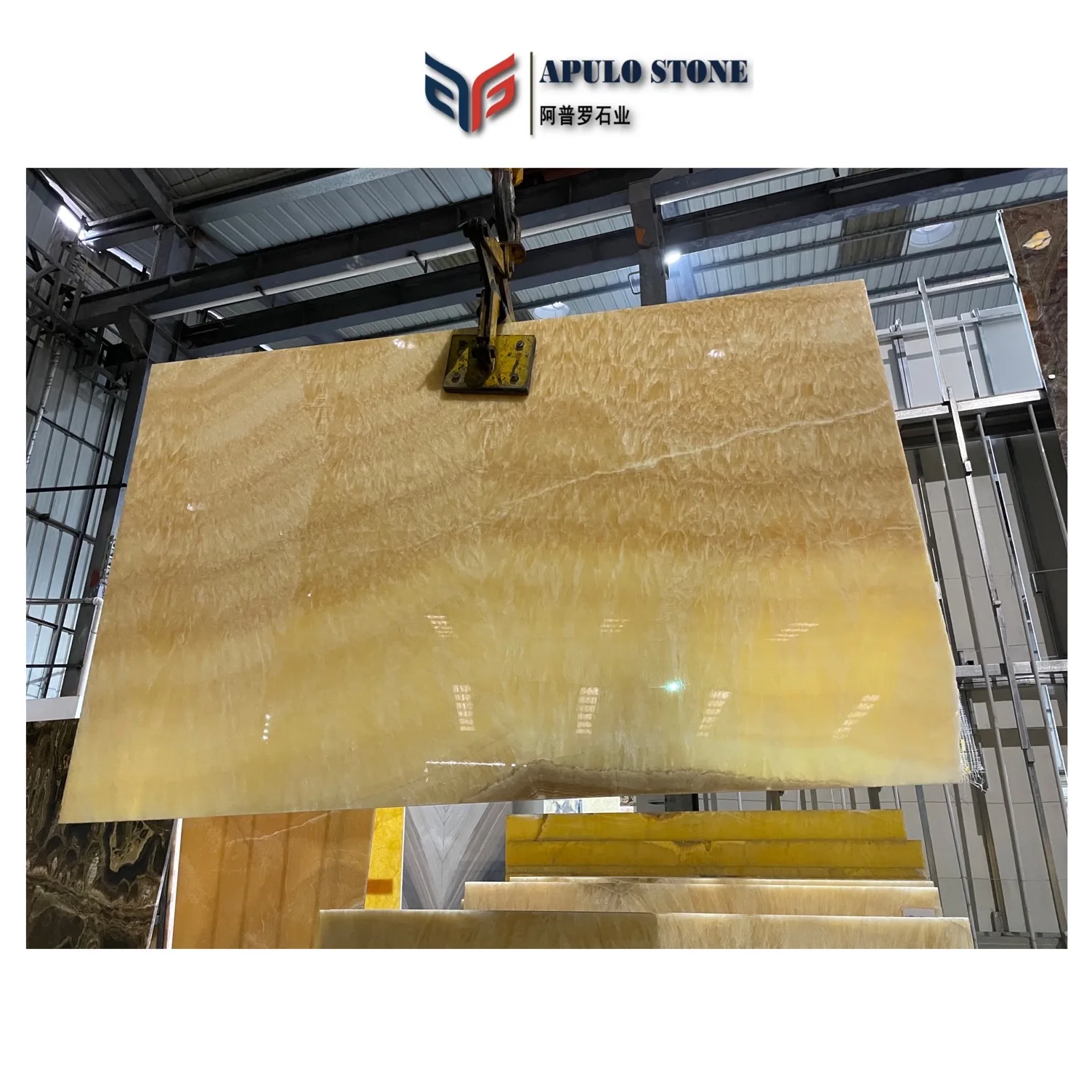 Hot selling China Honey Beige Polished Natural Stone Slab Wall Tile Yellow Onyx Orange Onyx