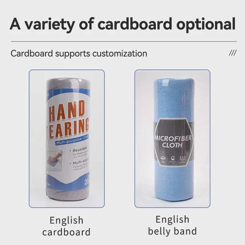 Custom Tear Away Microfiber Cleaning Cloth Rolls Car Kitchen Strong Absorbent Reusable Microfiber Towel Rolls