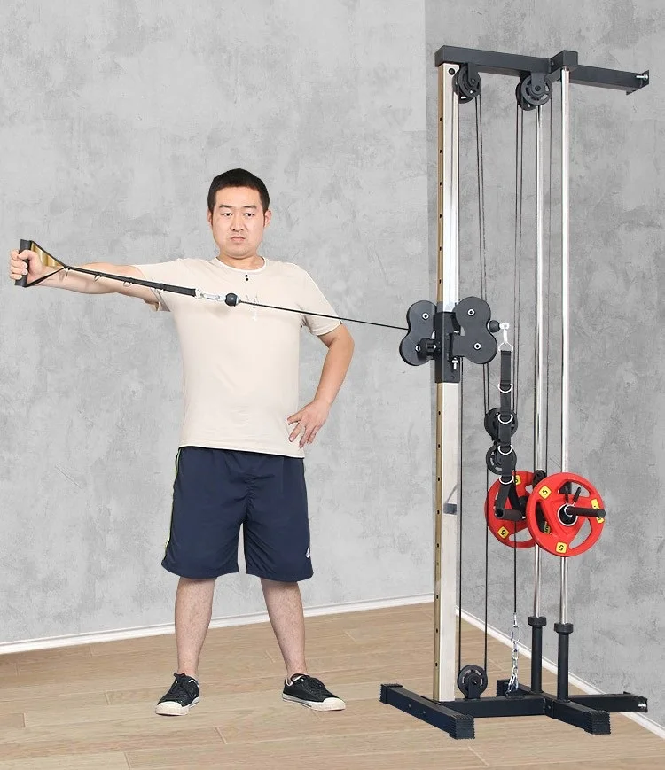 CHANGNORE Hot Sale Fitness New Home Gym Equipment Lat Pull Down Machine Multifunction Wall Mount Cable Station