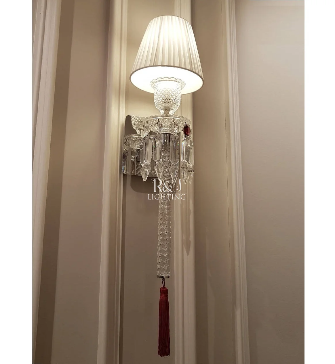 bacarat torch crystal single light living room bedside bacarat wall lamp sconce