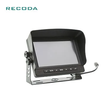 7 inch 1024*600 monitor screen for mobile dvr with aviation plug
