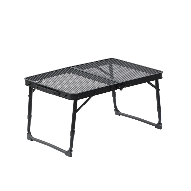 Wholesale Outdoor Camping Picnic Party BBQ Camp Portable Lift Aluminum Mesh Mini Folding Table