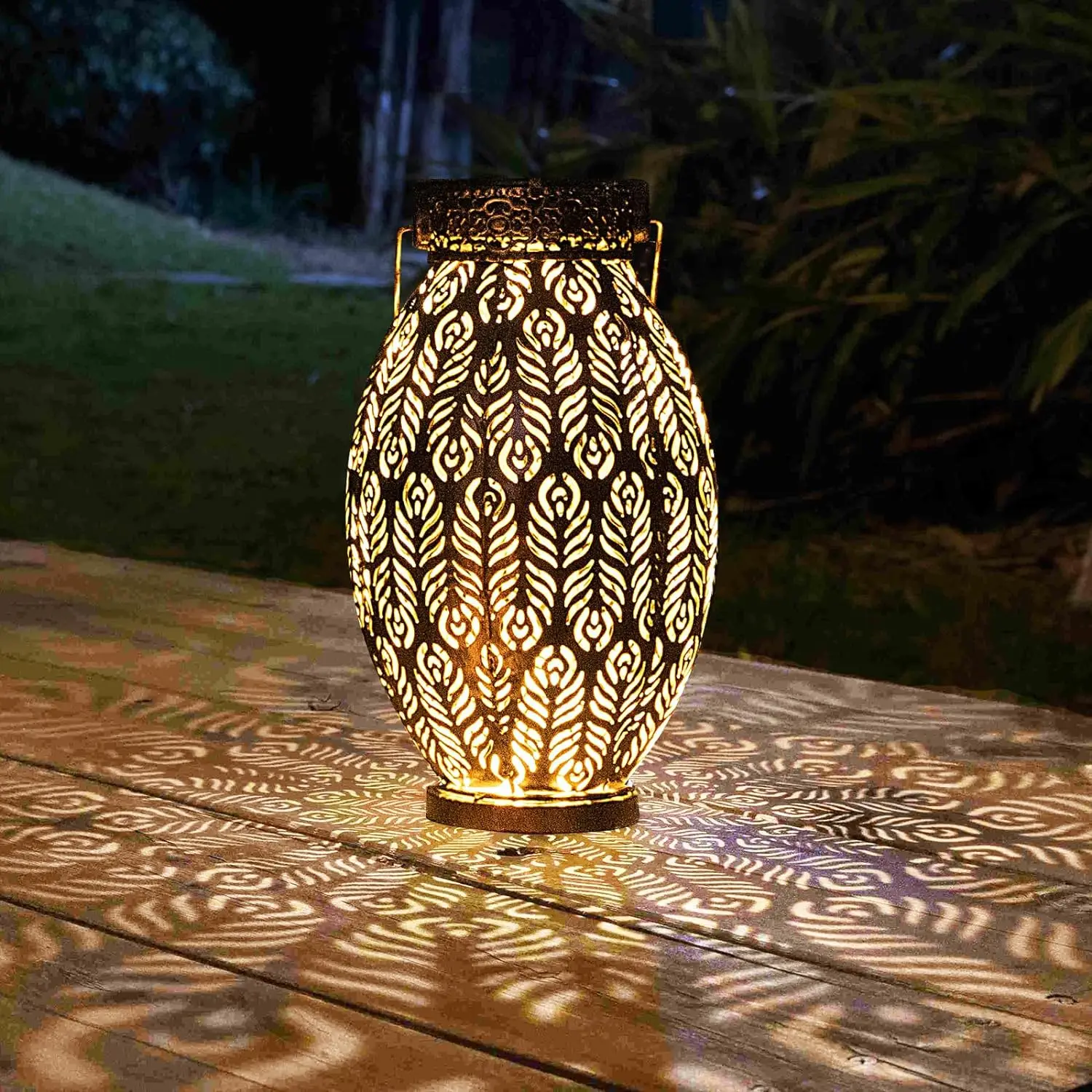 Solar Lantern Lights Hanging Table Outdoor Solar Lamp Waterproof Garden Solar Lighting