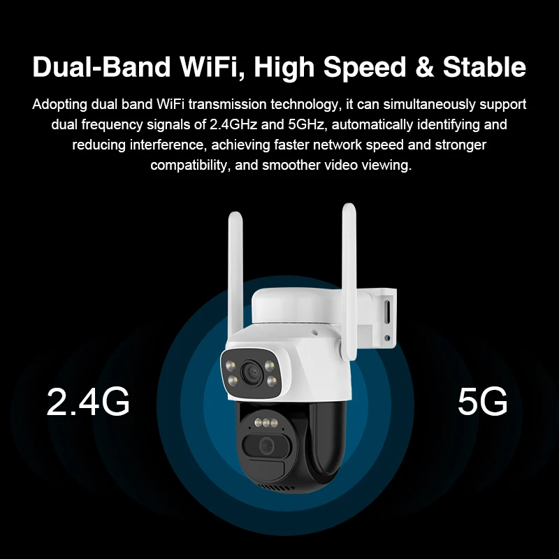 Vstarcam CB622DR-C 6000mAh 3K Dual-band wifi 6 Outdoor Free Cloud Storage Color Night Vision Auto Tracking wifi 4G IP Camera