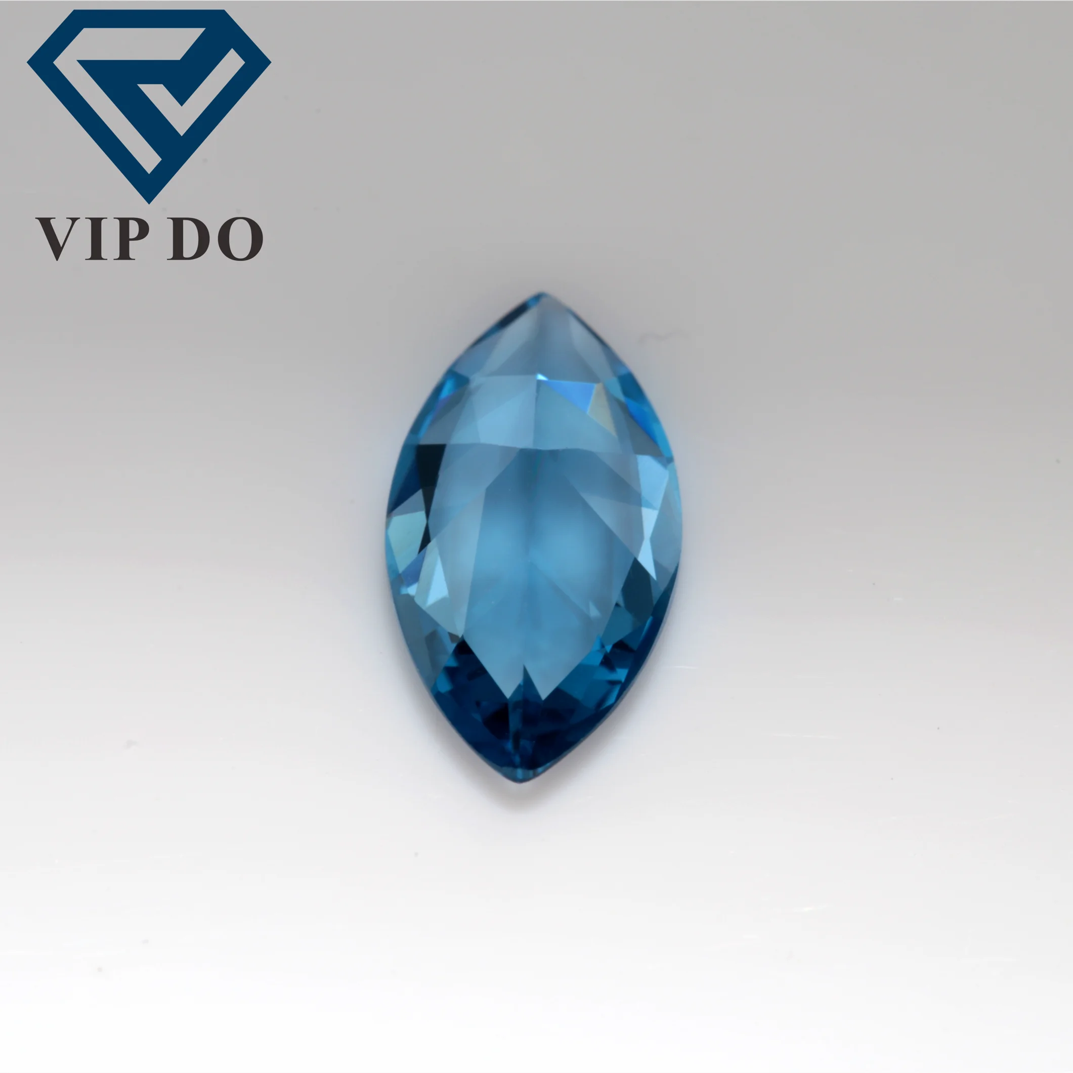 Faceted cut marquise cut 119# aquamarine blue spinel loose gemstones marquise shape synthetic aquamarine 119# spinel gemstones