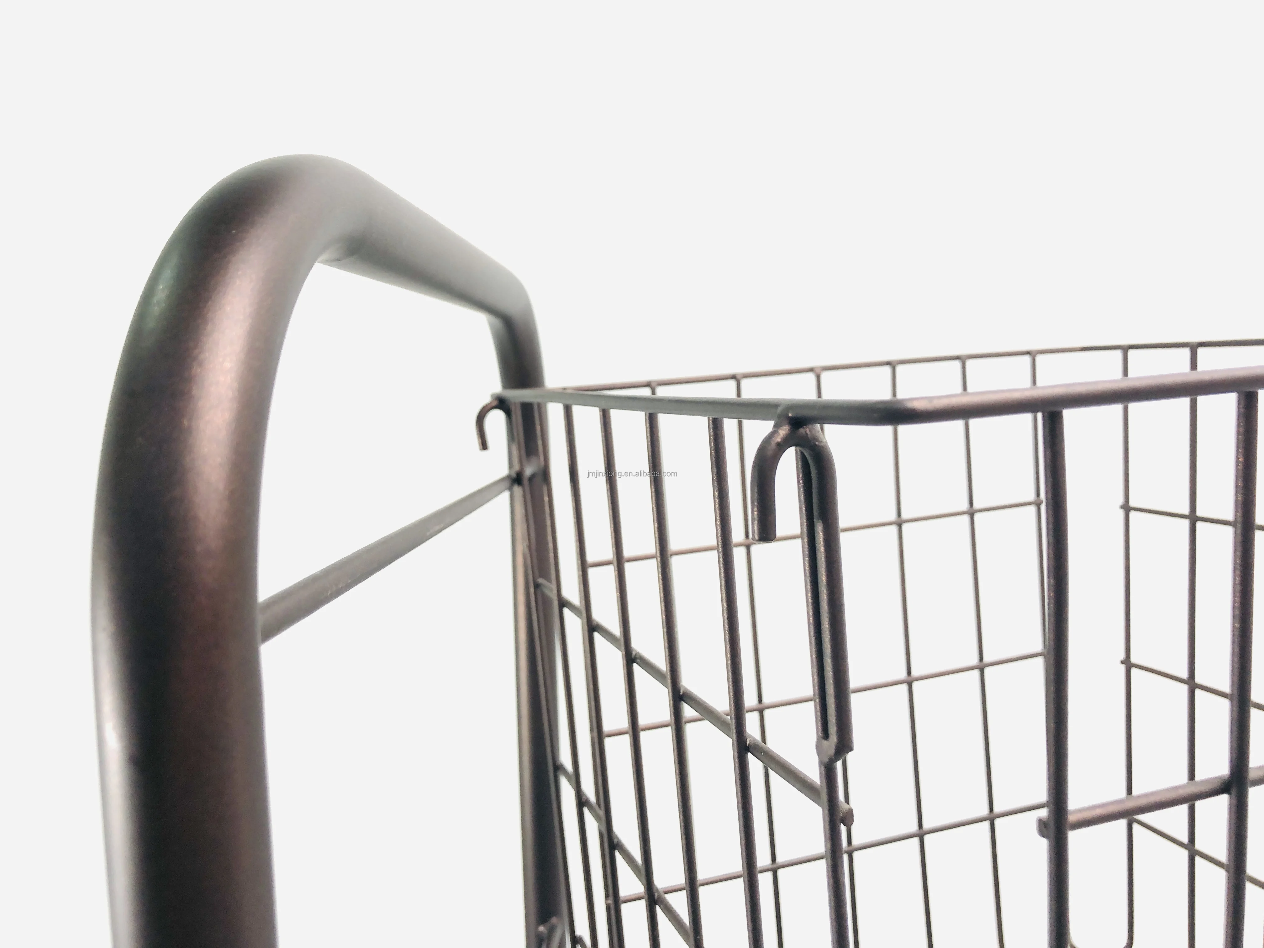 2 Tier Rolling Laundry Hamper with 2 Removable Wire Basket Metal Sorter Storage Trolley Shelf Basket with Wheel