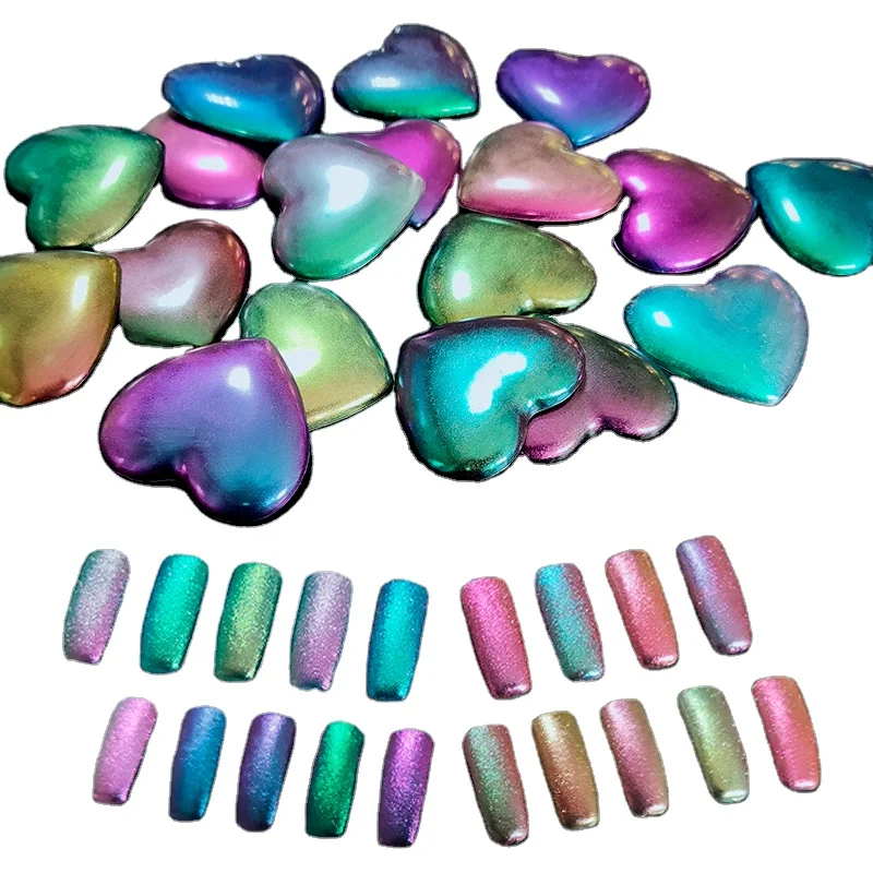 Косметическая слюдяная пудра хамелеона для дизайна ногтей тени век Блеск губ и хайлайтер красочный перламутровый пигмент