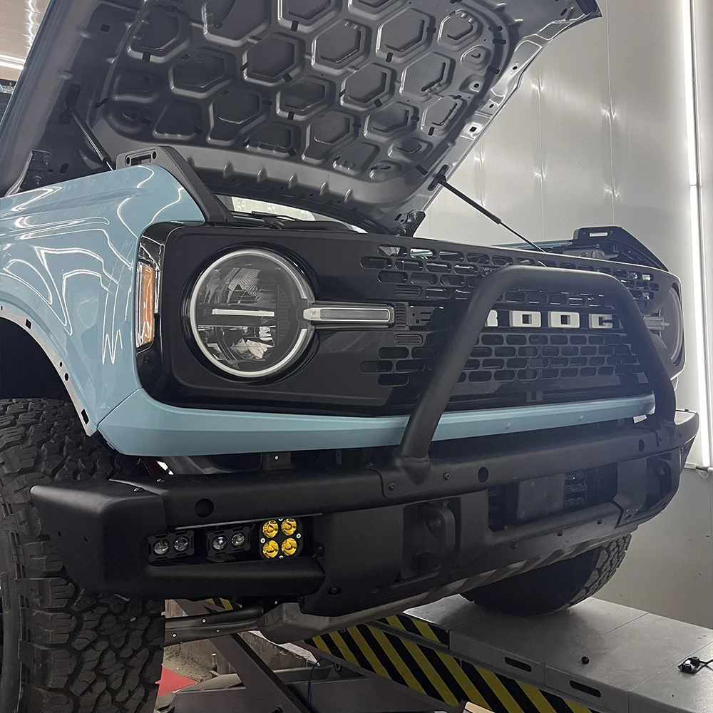 Maiker offroad steel front bumper for Bronco bar parts 4x4 accessories