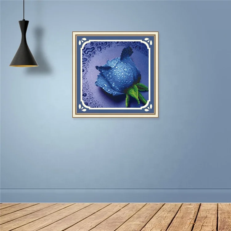 
Home Wall Decor DIY Handmade 3D Painting Crafts Cross Stitch Mosaic Kit Rose Pattern Crystal Diamond Painting 