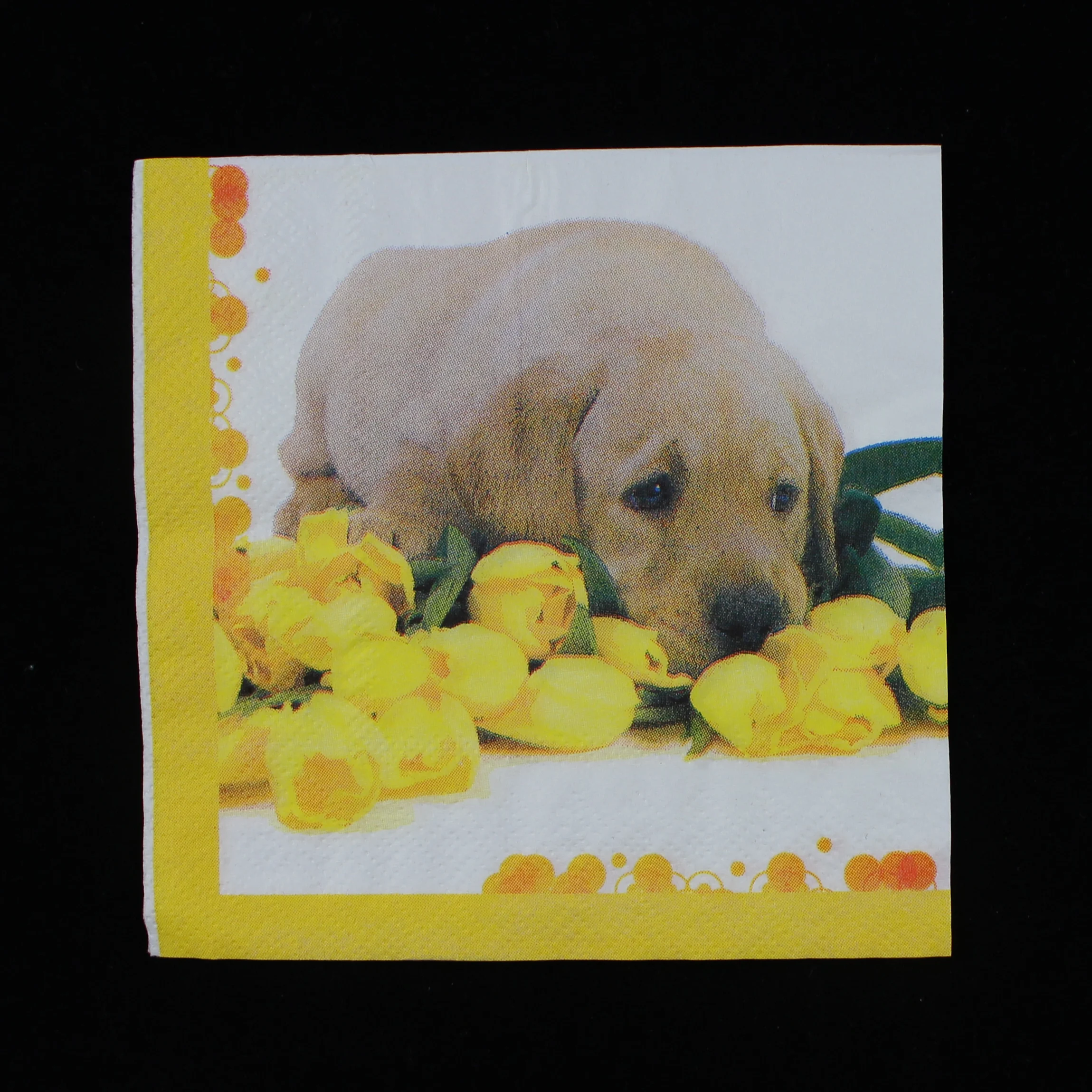 Custom 33x33cm Party Decoration Cocktail Disposable Tissue Paper Napkin