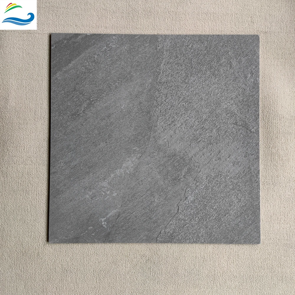 Stone imitate Texture Modern style Marble design Dark grays full polished porcelain tile   Glazed tiles for house decorate