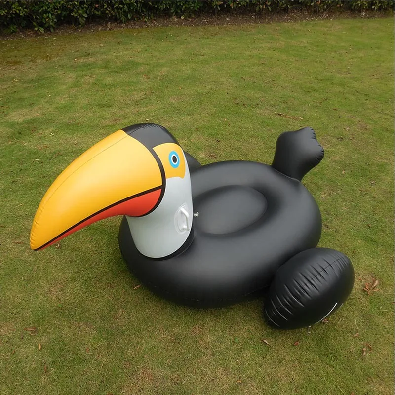 2022 summer hot selling Inflatable toucan Water playing swimming pool toy floating Inflatable water Toy