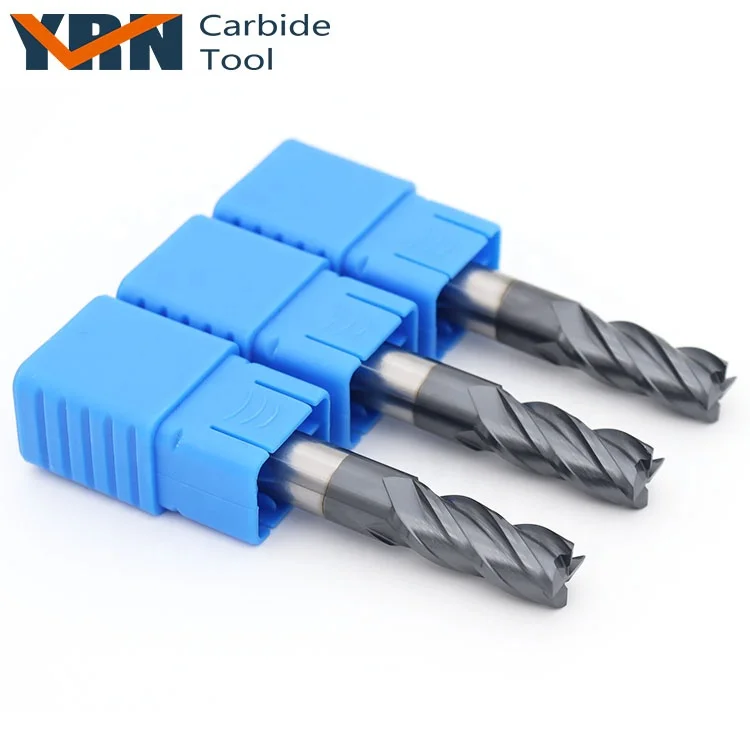 Anti-vibration Solid Carbide 4 Flute End Mill Up Cut End Milling Cutter