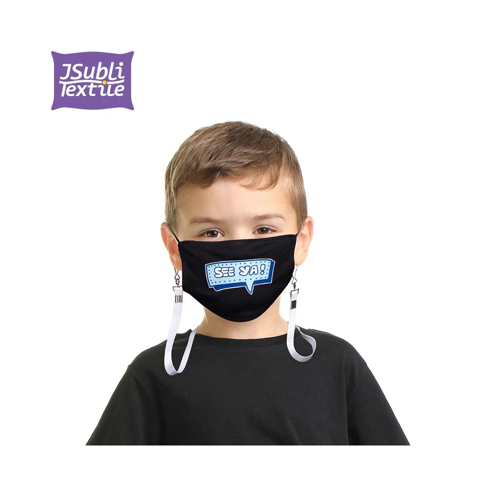 BestSub JSubli Textile Supplier Fashion Sublimation Printed Transfer Printing Sublimatable Polyester Lanyard For Kids