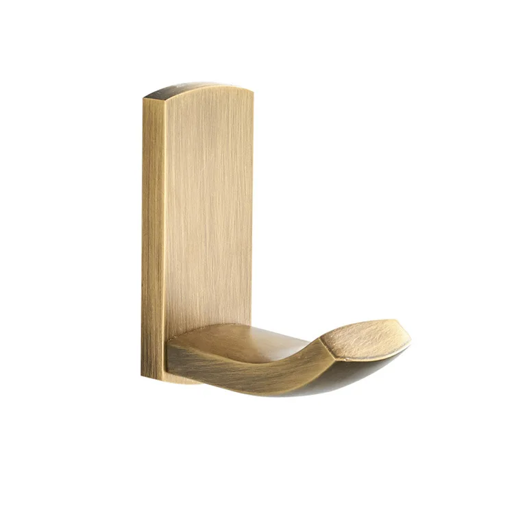 Bathroom Wall Robe Hooks Bath Coat Clothes Hooks Vintage Mounted Antique Brass Towel Hook