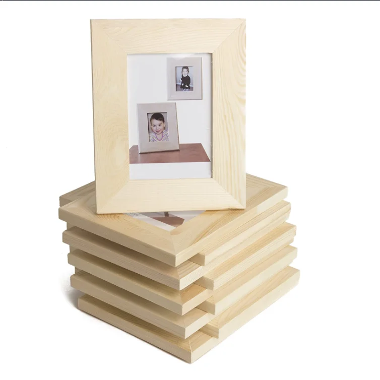 
Wholesale pine photo frame decoration wall decoration solid wood photo frame 