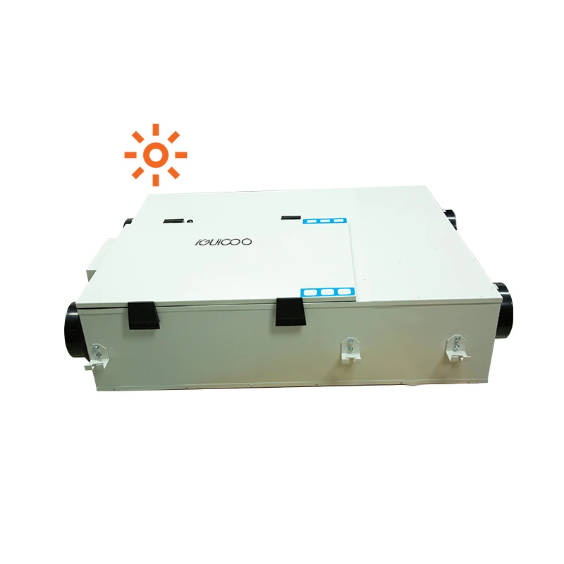 OEM CE electric heating  ERV   Recovery Fresh Air  ventilator system with damper for home