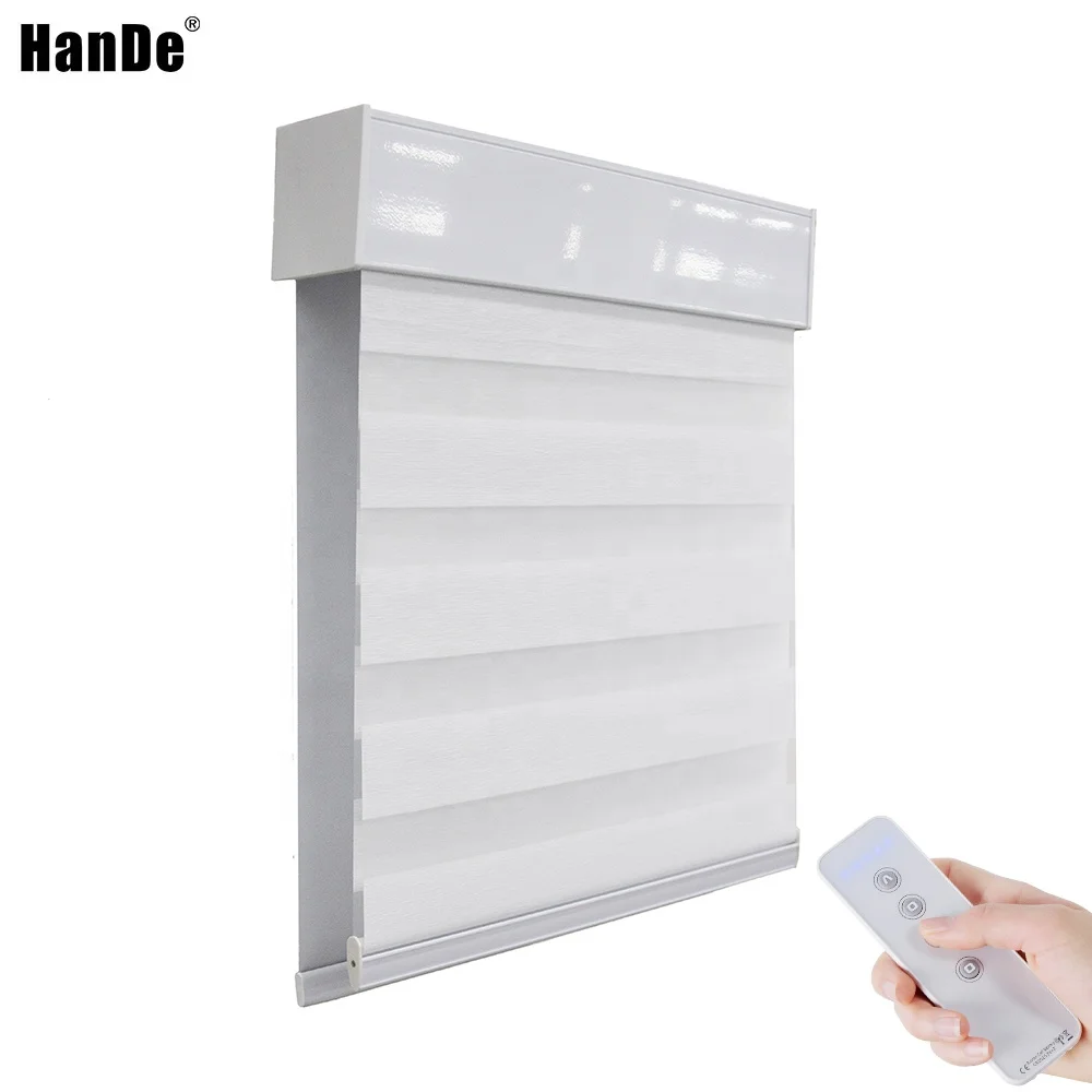 Sunshade store remote control smart blind eco-friendly double roller shades