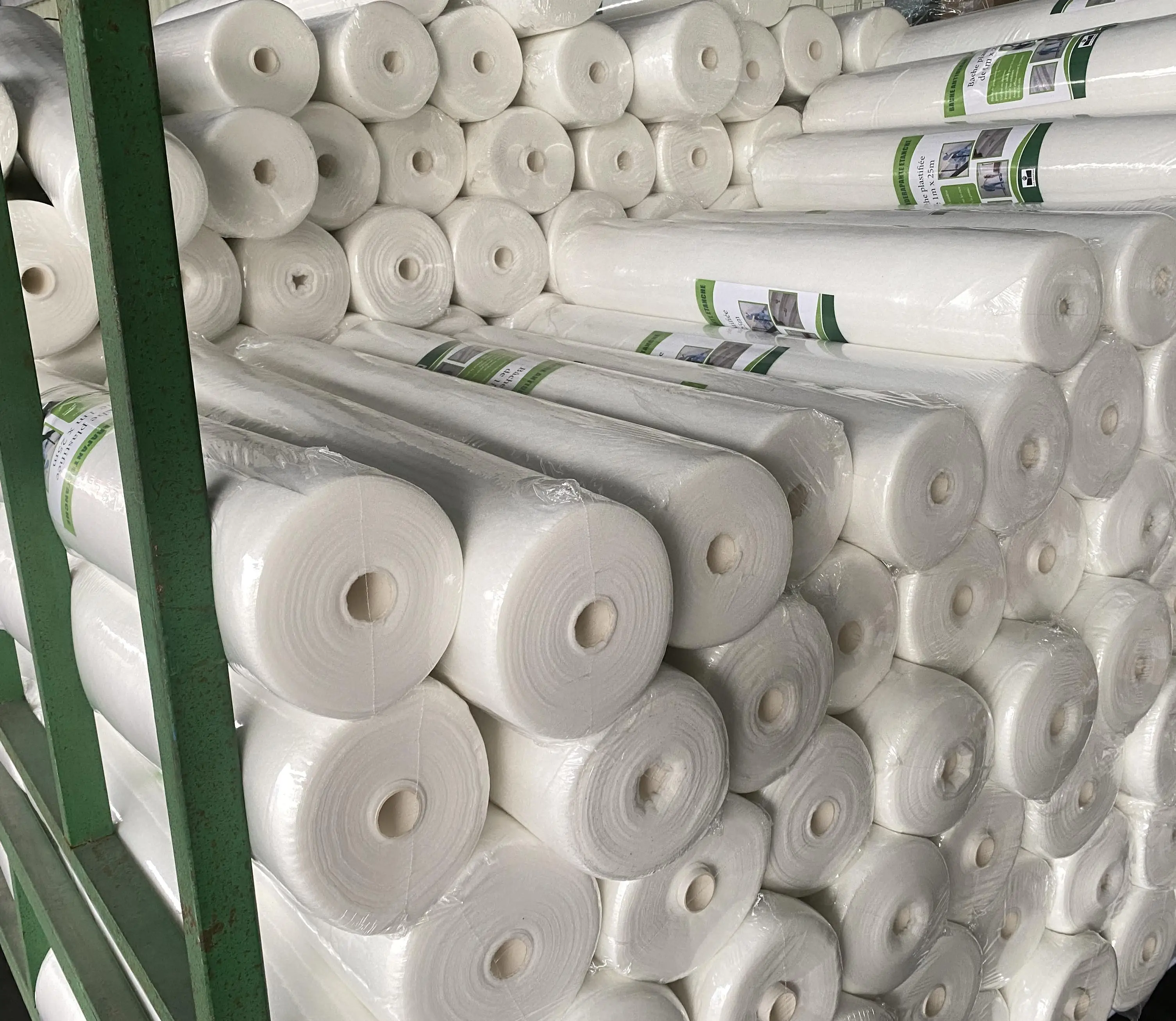 PE film laminated eco friendly material cover painter fleece felt roll mat