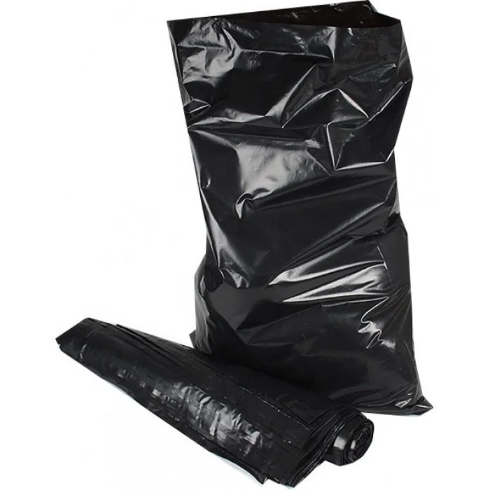 Recycled pe plastic grocery trash garbage bag reusable bolsa de plastico heavy duty refuse bin garbage trash bags