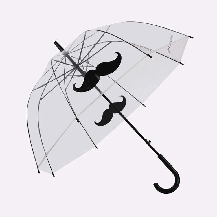 Lady Pvc Pink Large Dome Custom Poe clear bubble umbrella,transparent umbrella
