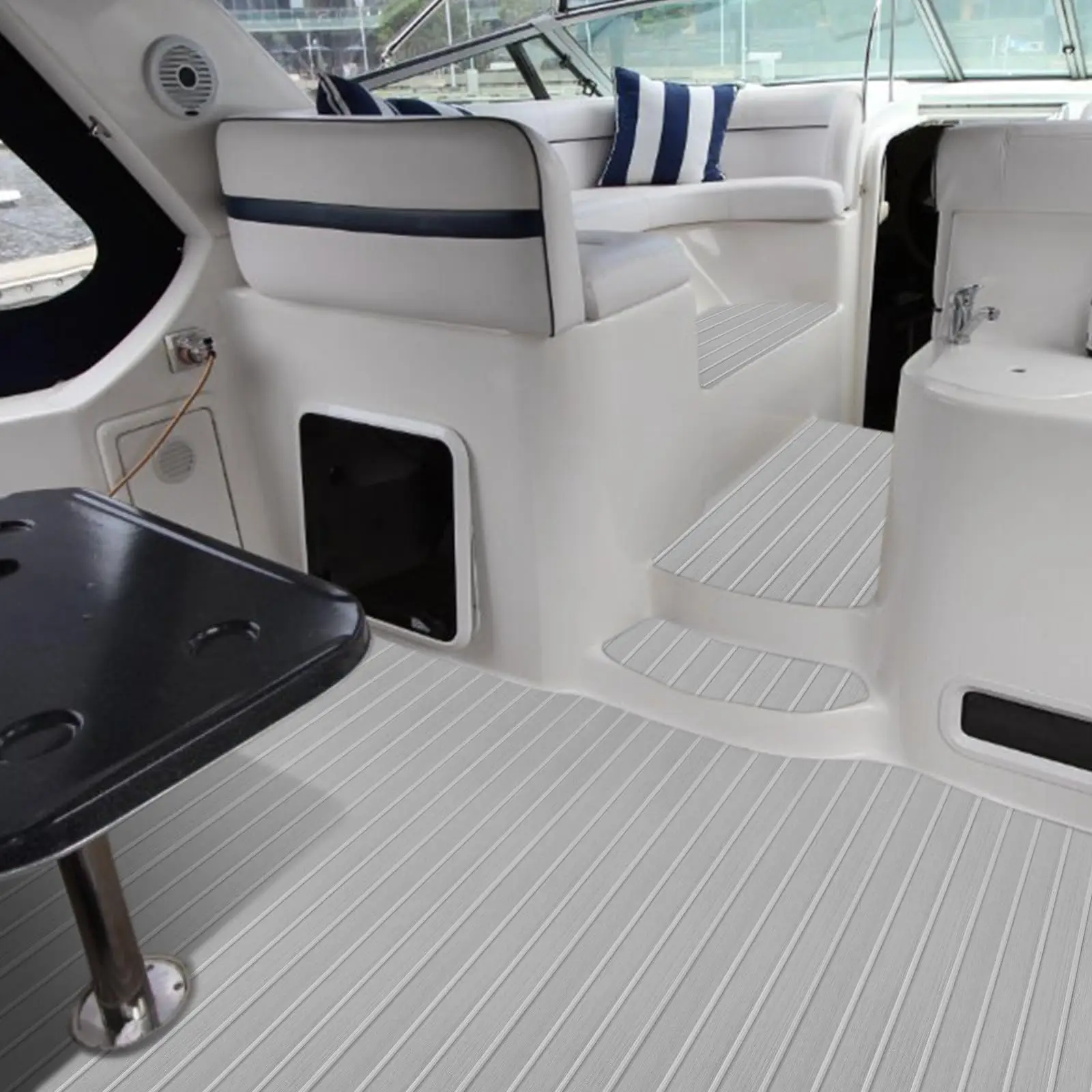 Wholesale EVA Foam Boat Teak Flooring mat non slip self adhesive boat surface mat for yacht RV swimming pool