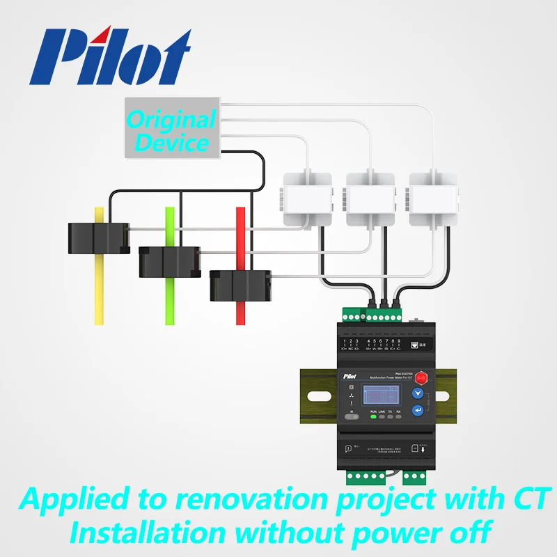 Pilot EGO 700 Multifunction Power Meter With LoRa and RS485 Energy meter supports LTE Wireless Communication
