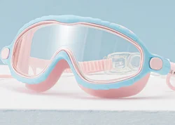 Kids Cartoon Full Lens Swimming Goggles Wide View Free Anti Scratch Anti-fog UV Swimming Glasses