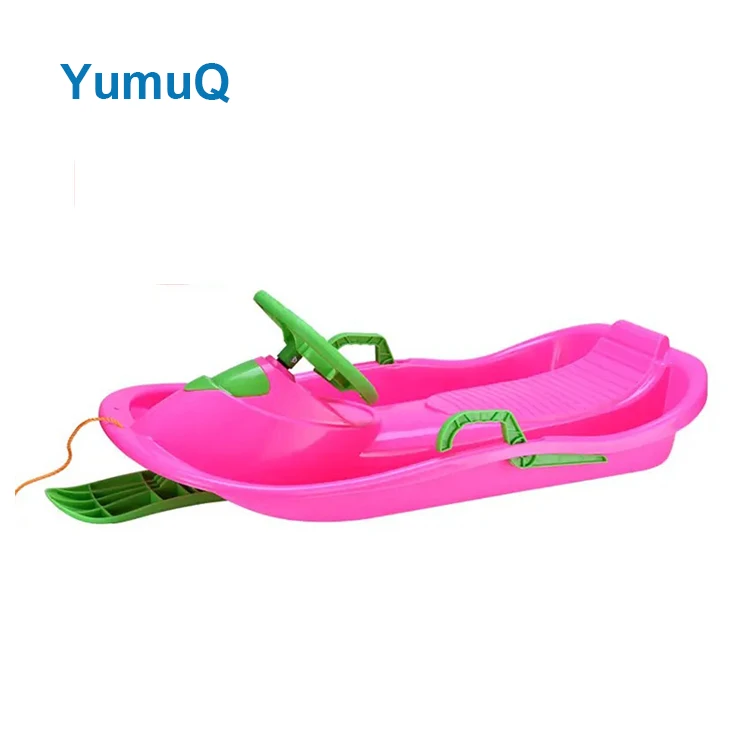 YumuQ Winter Steering Custom Snow Sled, Outdoor Ice Snow Sled Runners For Children