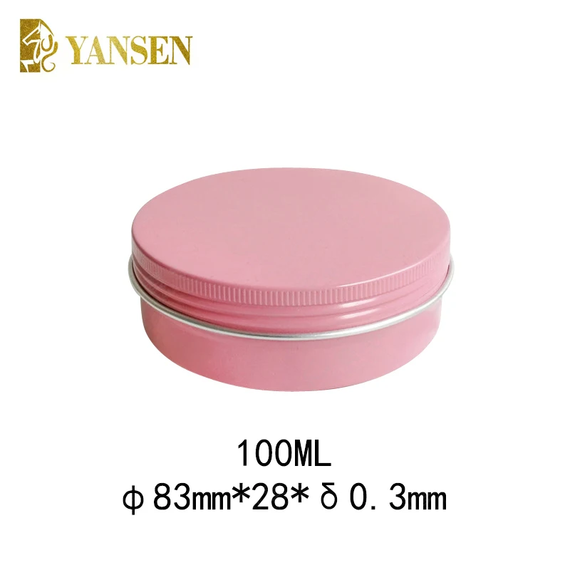 wholesale 100g silver aluminum jars aluminum cream jar aluminum cosmetic jar