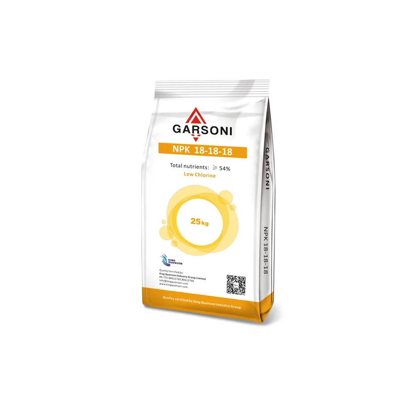 Удобрение NPK 18-18-18 с низким содержанием хлора, лучшее качество от поставщика