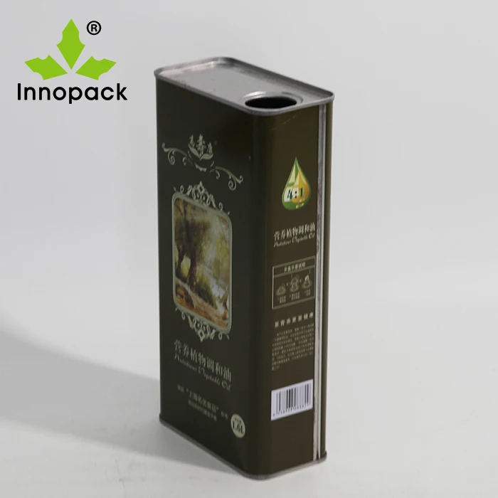 Empty Rectangular Tin Cans With Factory Price For Olive Oil Metal Cans With Lids
