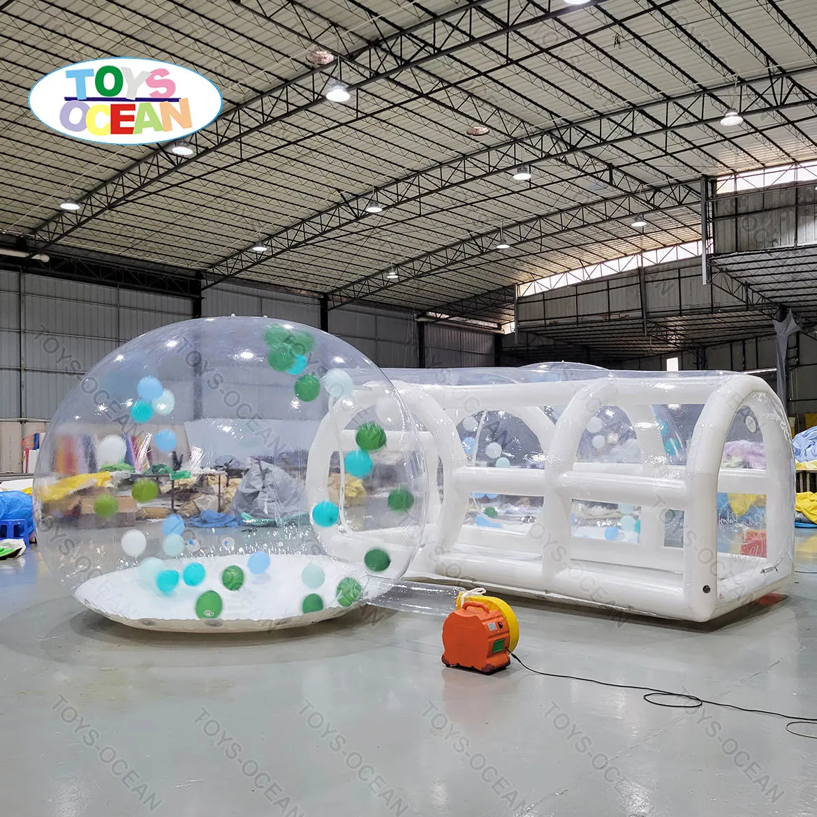 Custom Camping Tent House Outdoor 2 Bedroom Bubble Tent Inflatable Transparent Dome Clear Bubble Tent House for camping